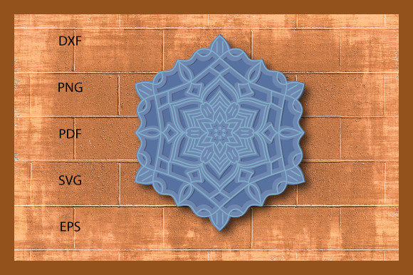 3d Dad s Decorative Layer Mandala SVG7