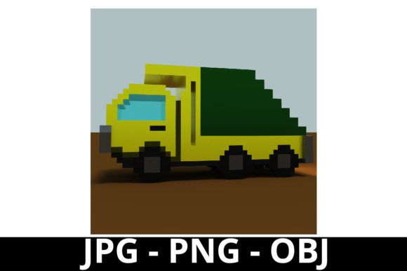 3d Rendering Voxel Art Garbage Truck: Strategic Asset Selection for Digital Projects