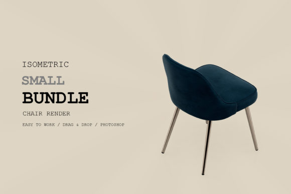 Elevate Your Visual Projects with Isometric Chair 3D Render Pack 283