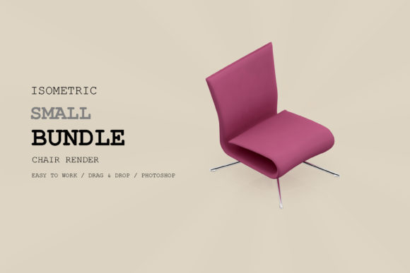 Elevate Your Visual Projects with the Isometric Chair 3D Render Pack 21