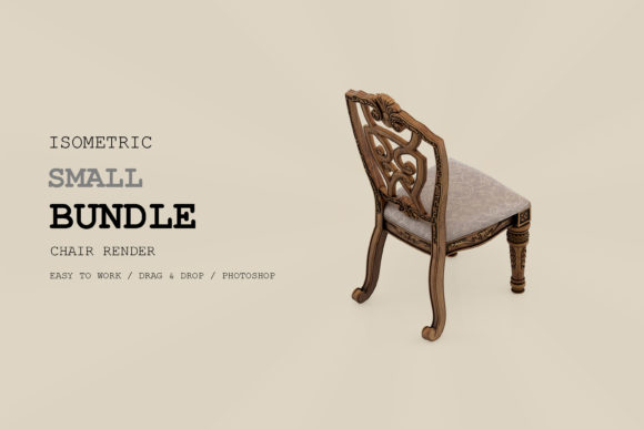 Elevate Your Visual Projects with the Isometric Chair 3D Render Pack 92