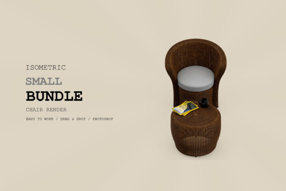 Isometric Armchair 3D Rendering Pack 163