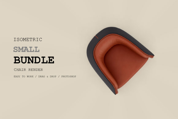 Isometric Chair 3D Render Pack 104