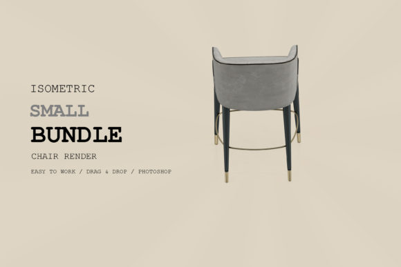 Isometric Chair 3D Render Pack 107