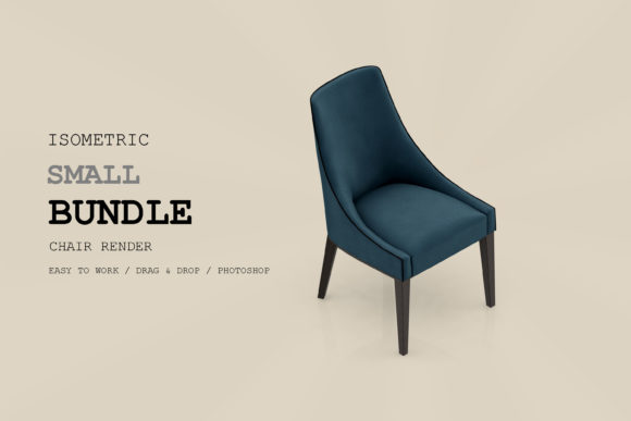 Isometric Chair 3D Render Pack 116: A Versatile Asset for Modern Design Projects