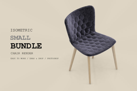 Isometric Chair 3D Render Pack 127