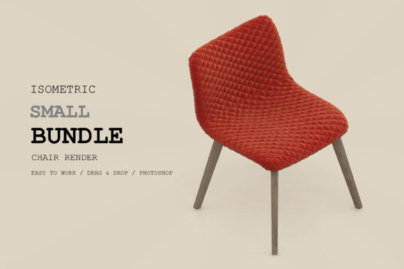 Isometric Chair 3D Render Pack 128