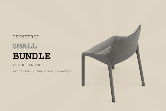 Isometric Chair 3D Render Pack 129