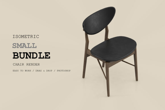 Isometric Chair 3D Render Pack 130