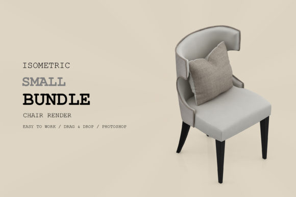 Isometric Chair 3D Render Pack 139