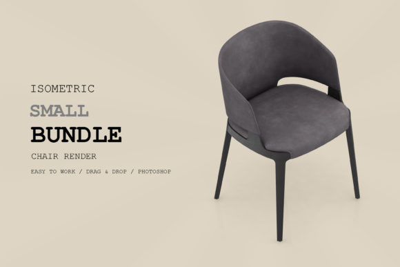 Isometric Chair 3D Render Pack 147