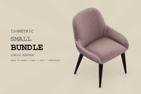 Isometric Chair 3D Render Pack 149