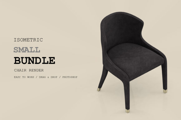 Isometric Chair 3D Render Pack 151