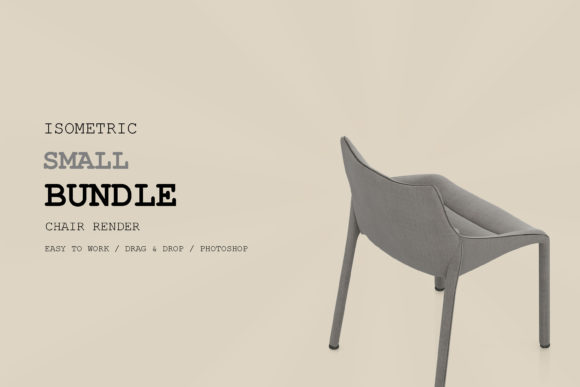 Isometric Chair 3D Render Pack 173