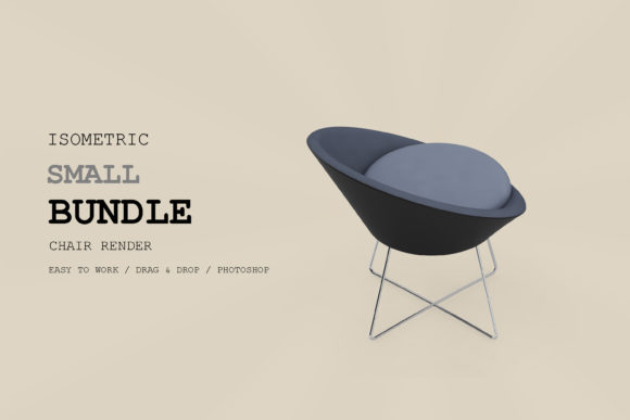 Isometric Chair 3D Render Pack 183: A Practical Resource for Digital Designers and Creators