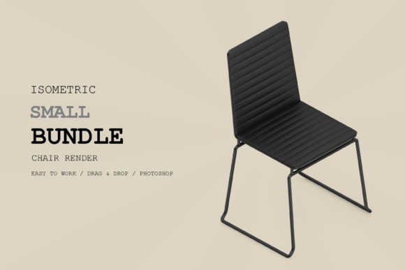 Isometric Chair 3D Render Pack 194