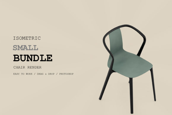 Isometric Chair 3D Render Pack 208