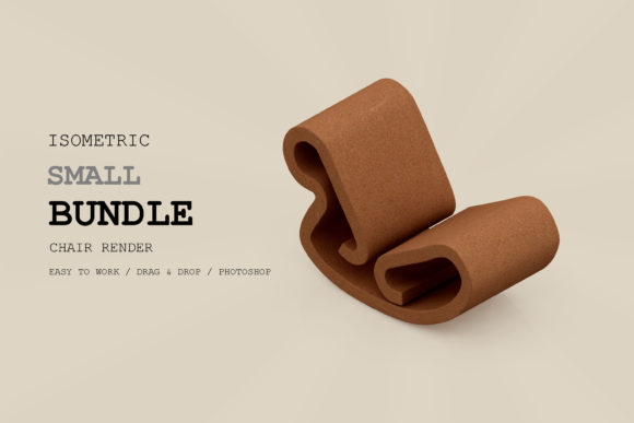 Isometric Chair 3D Render Pack 23
