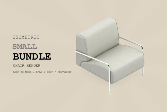 Isometric Chair 3D Render Pack 27