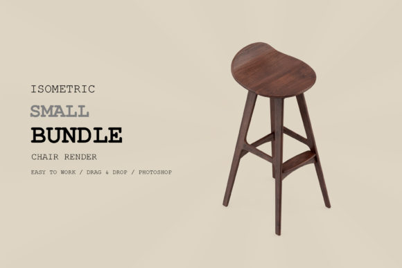 Isometric Chair 3D Render Pack 279: A Versatile Design Asset