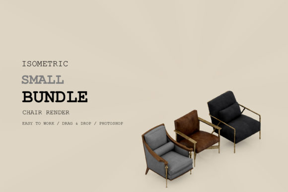 Isometric Chair 3D Render Pack 290: Integrating High-Quality Assets into Professional Workflows