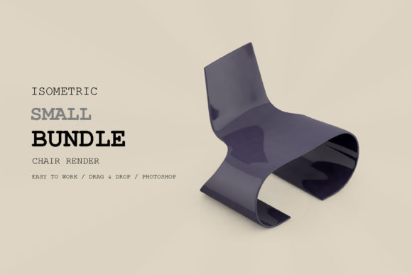Isometric Chair 3D Render Pack 42