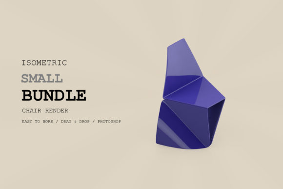 Isometric Chair 3D Render Pack 51