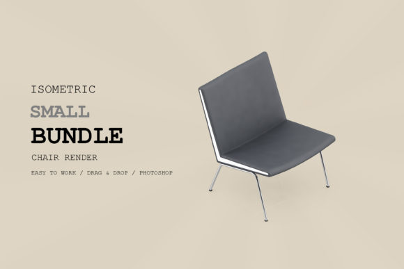 Isometric Chair 3D Render Pack 52