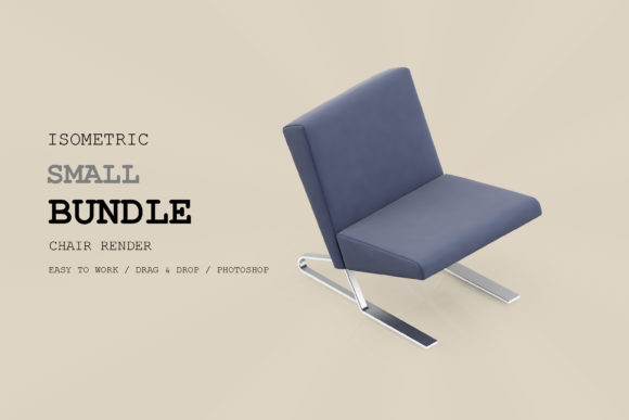 Isometric Chair 3D Render Pack 58