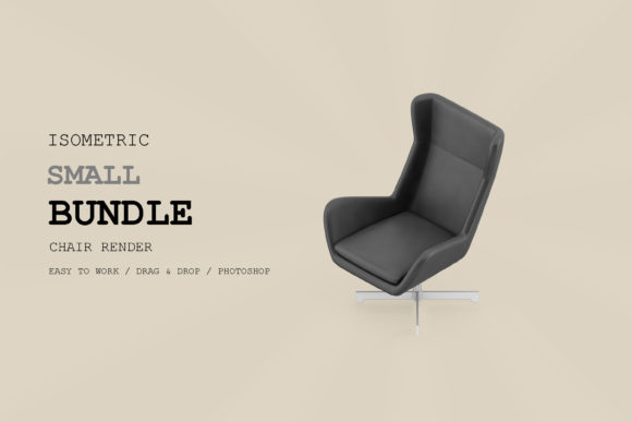 Isometric Chair 3D Render Pack 69