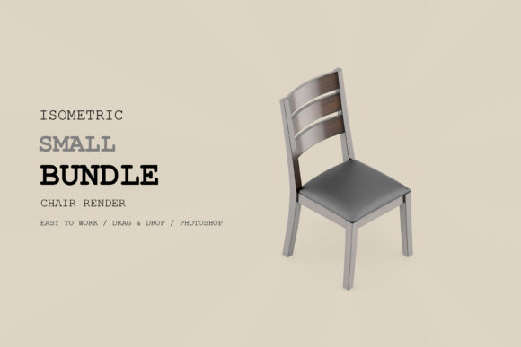 Isometric Chair 3D Render Pack 76