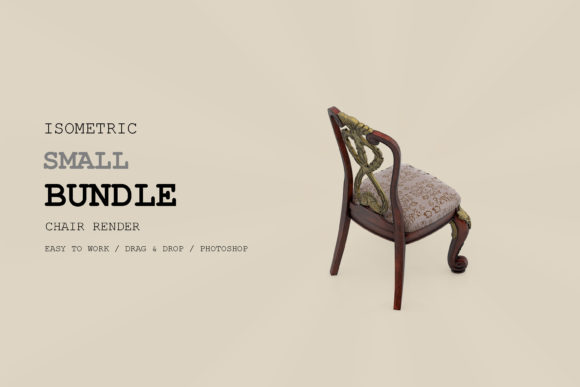 Isometric Chair 3D Render Pack 77
