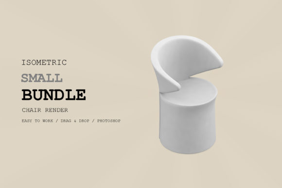 Isometric Chair 3D Render Pack 94