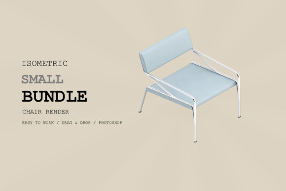 Isometric Chair 3D Render Pack 95
